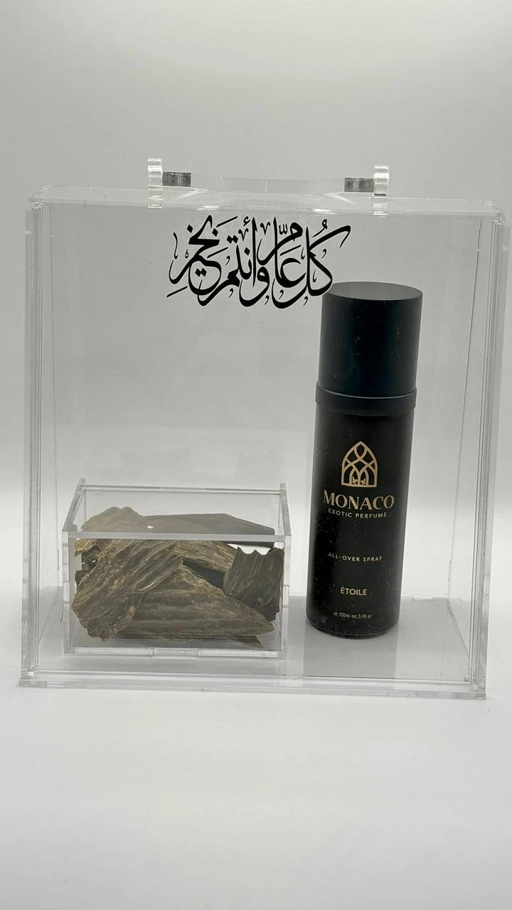 All over spray of your choice Etoile or morning mist, perfumed or choose both types of all over with the option of the phrase