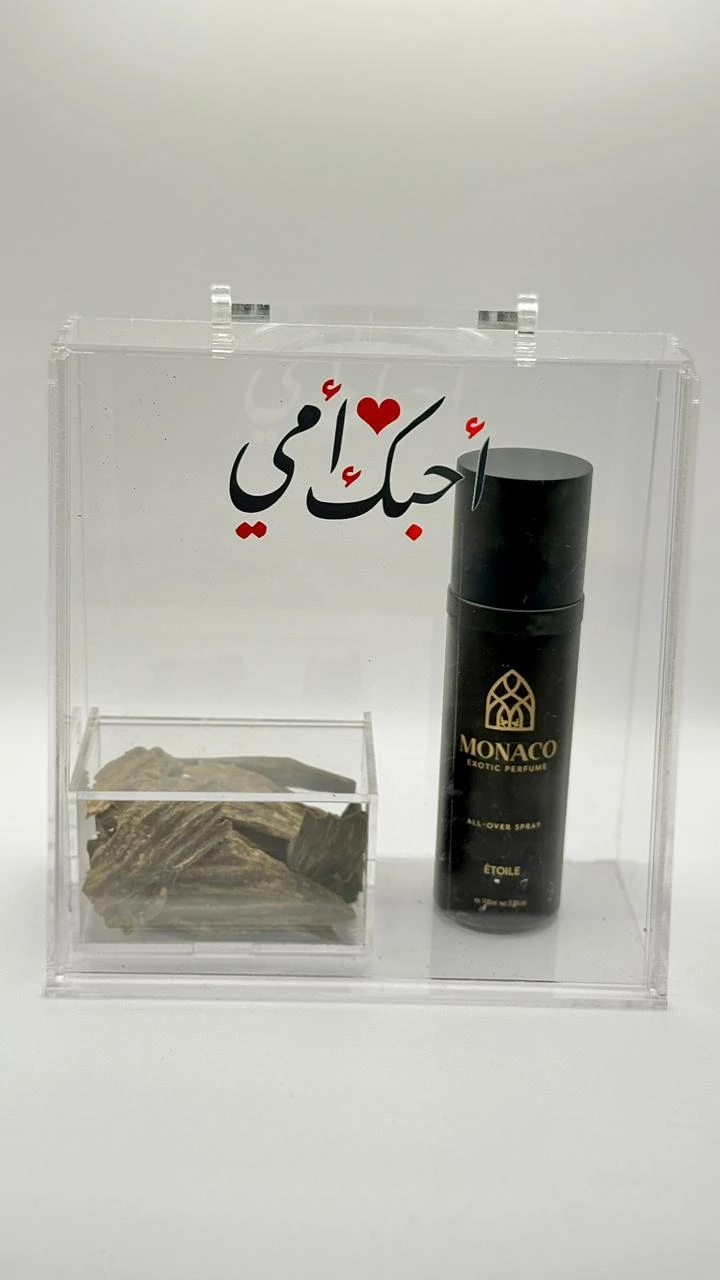 All over spray of your choice Etoile or morning mist, perfumed or choose both types of all over with the option of the phrase